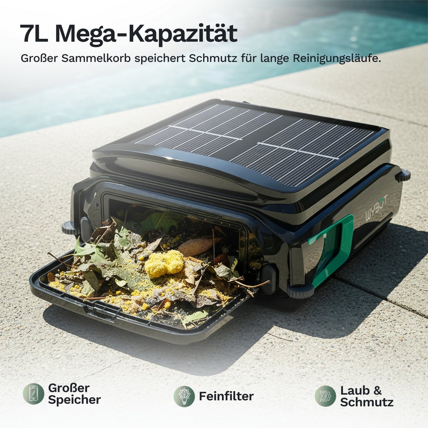 Wybotics Wybot F1 – Dein smarter Solar Skimmer mit App Steuerung