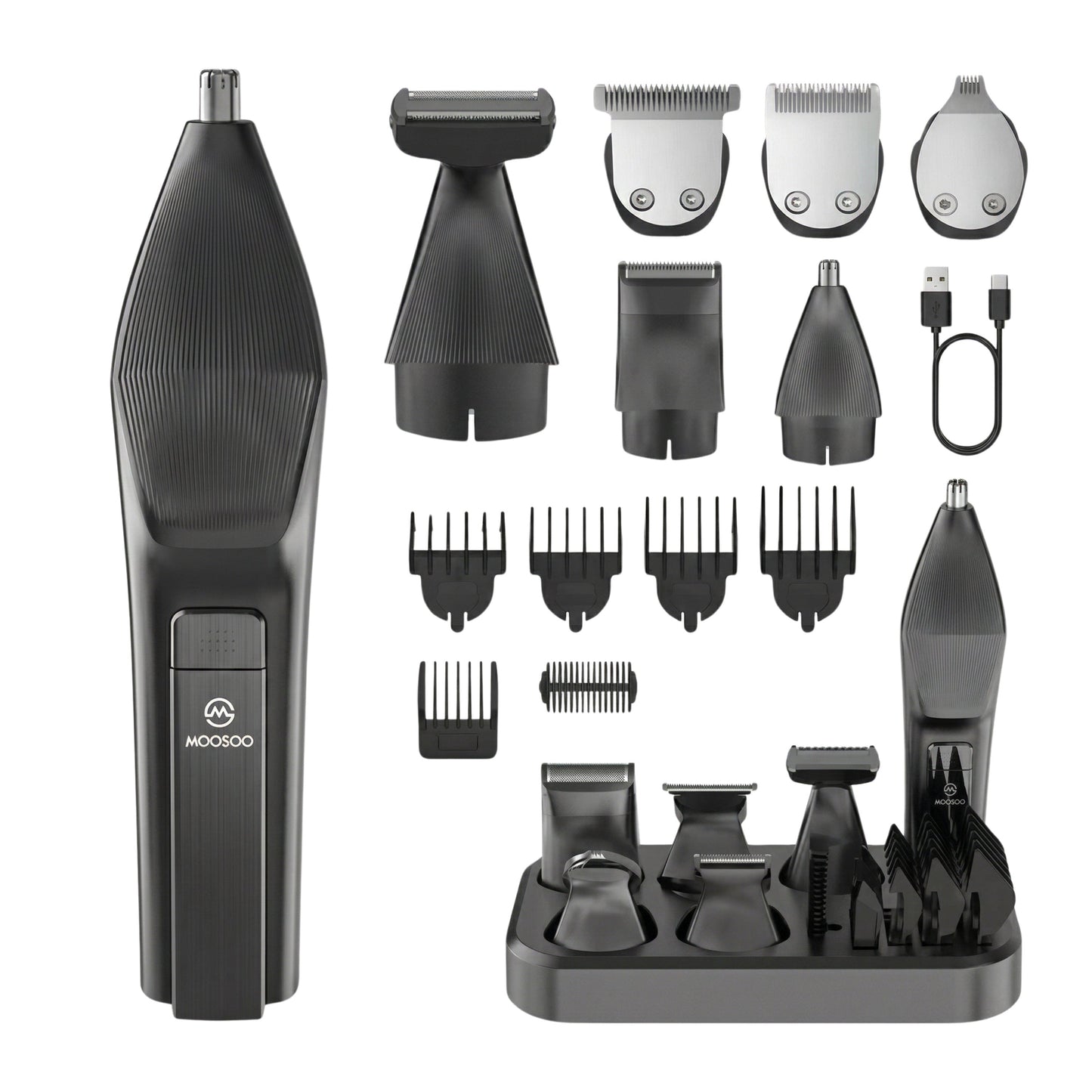 Moosoo RS1901 - Trymer do brody dla mężczyzn