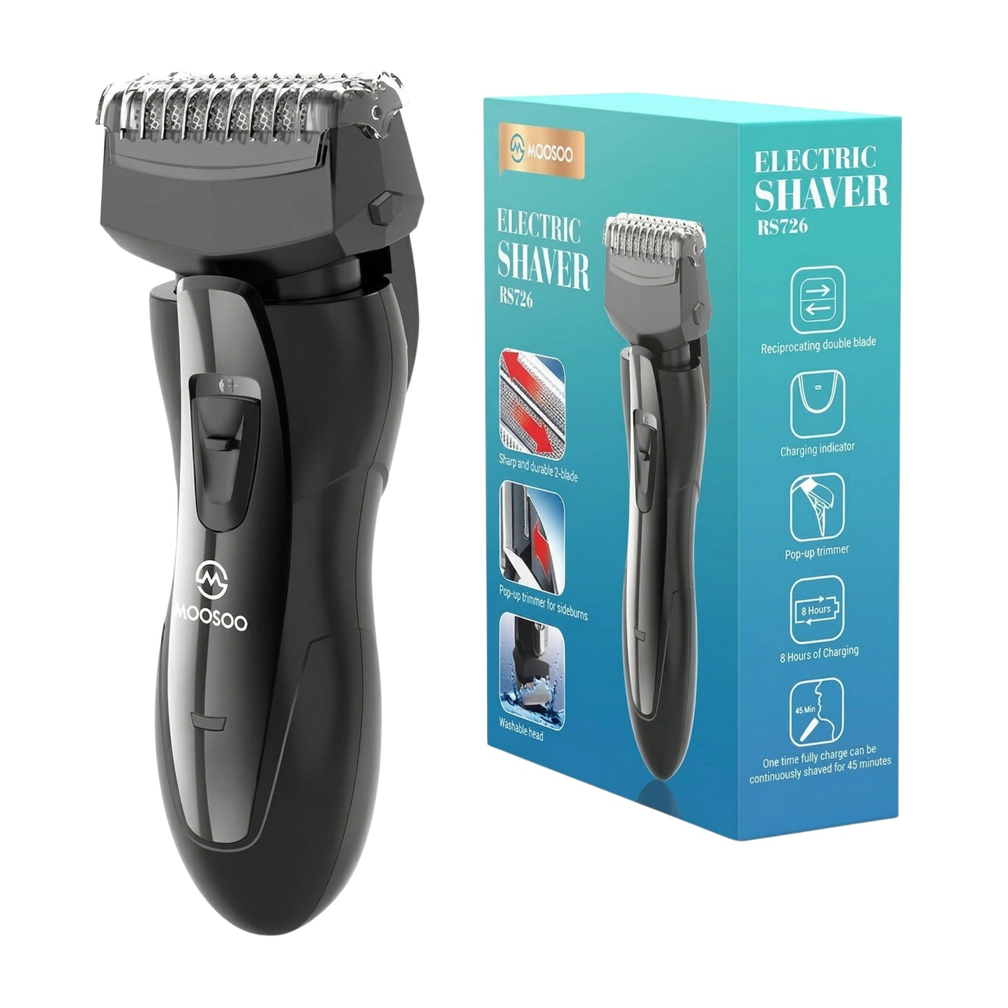 MOOSOO RS726 - Golarka elektryczna dla mężczyzn