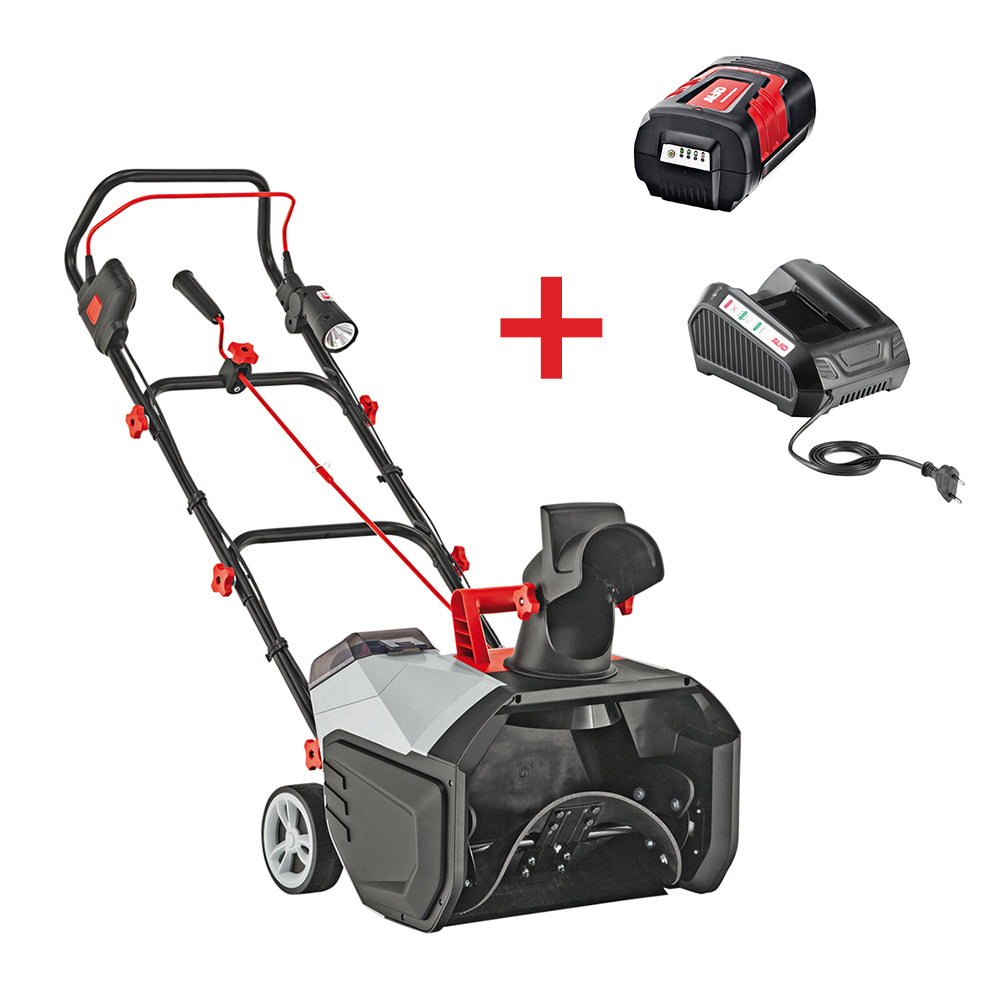 AL-KO akumulátorová sněhová fréza 36V - ST 4048 - včetně baterie a nabíječky - snadné odklízení až do 300 m²