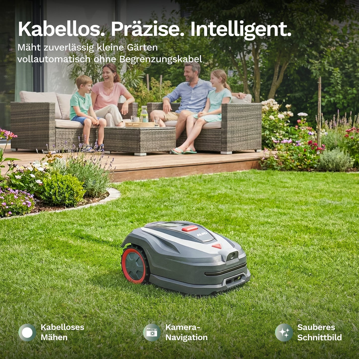 AL-KO Robolinho 500 Vision – Mähroboter ohne Begrenzungskabel