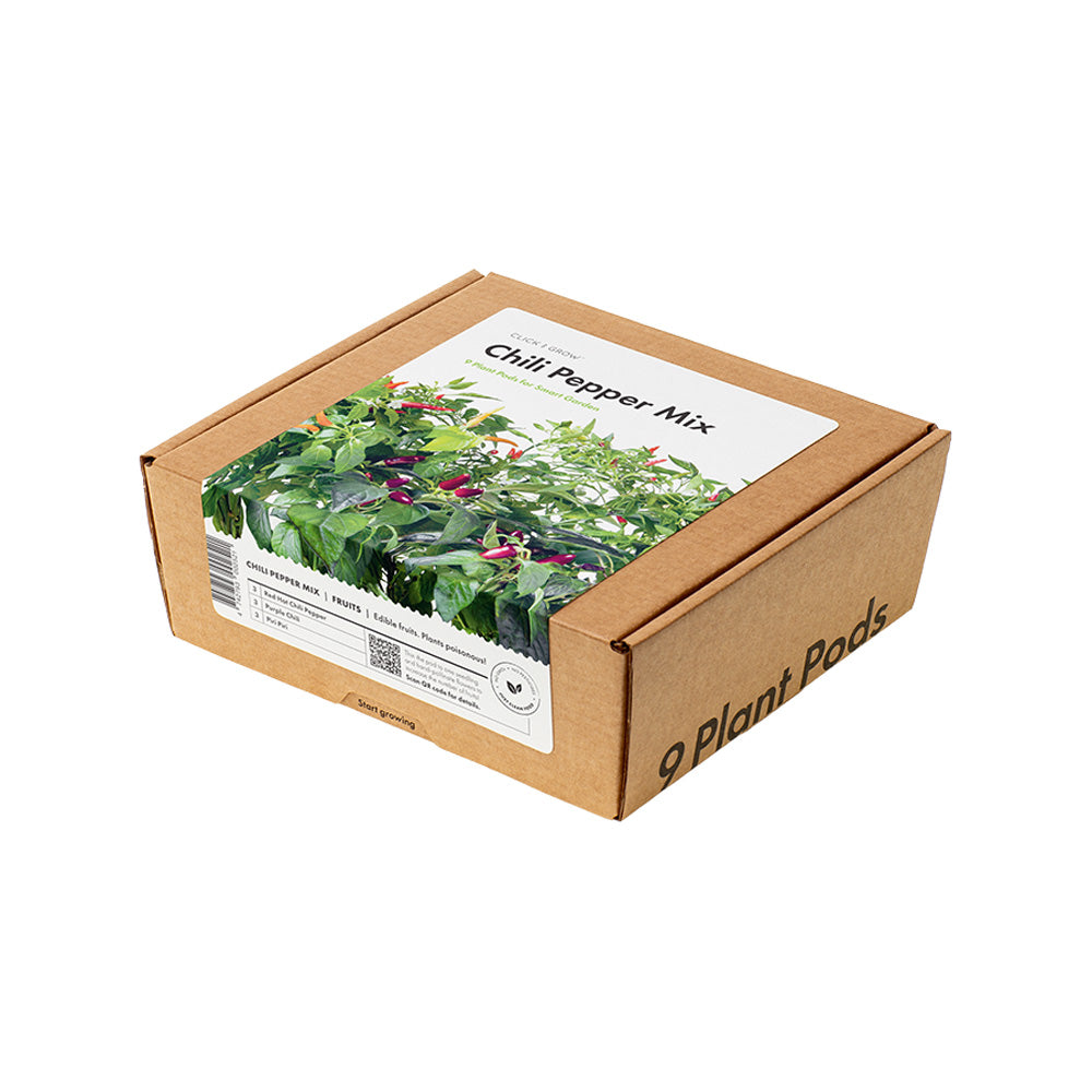Click & grow capsule de plantation Mélange de piments chili Pack de 9