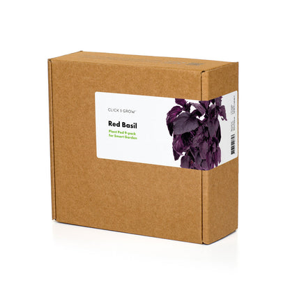 Click & grow capsule de plantation Basilic rouge pack de 9