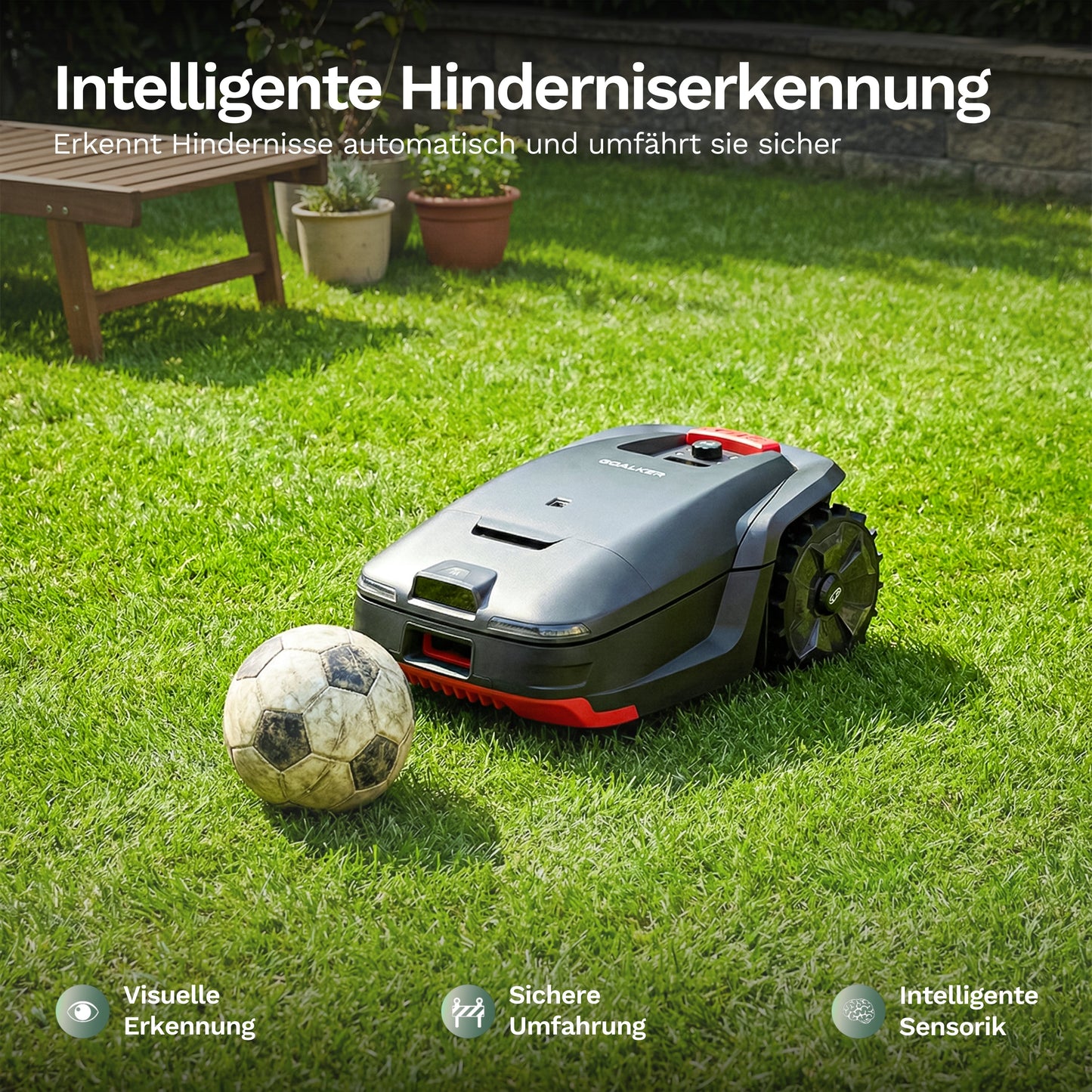 Goalker H1 – Mähroboter ohne Begrenzungskabel