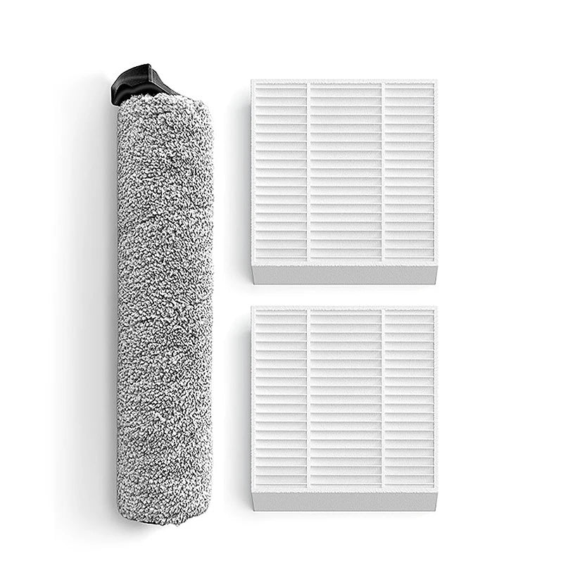 Lazurec L5 Ersatz-Zubehör mit Mikrofaser-Bürstenrolle und zwei HEPA-Filtern für hygienische Hartbodenreinigung
