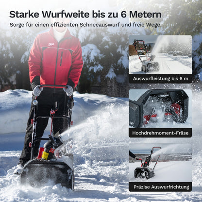 AL-KO akumulátorová sněhová fréza 36V - ST 4048 - včetně baterie a nabíječky - snadné odklízení až do 300 m²