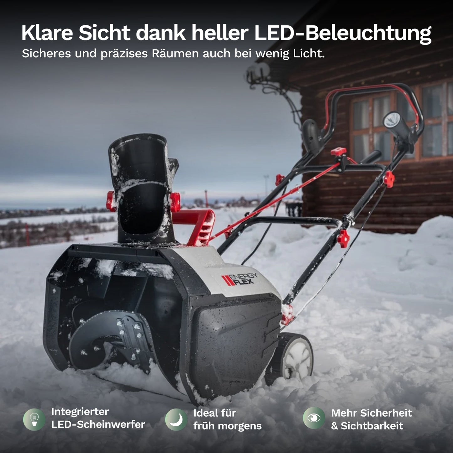 AL-KO akumulátorová sněhová fréza 36V - ST 4048 - včetně baterie a nabíječky - snadné odklízení až do 300 m²