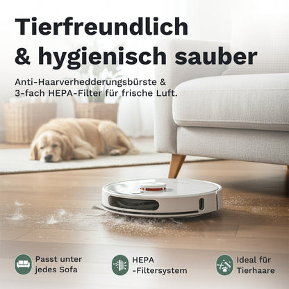 Tesvor S8 Max - Saug und Wischroboter mit automatischer Staubbox-Reinigung (Upgraded Version)