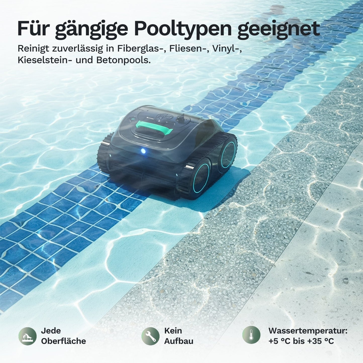 Wybotics Wybot C1 - Akumulátorový bazénový robot s inteligentní navigací