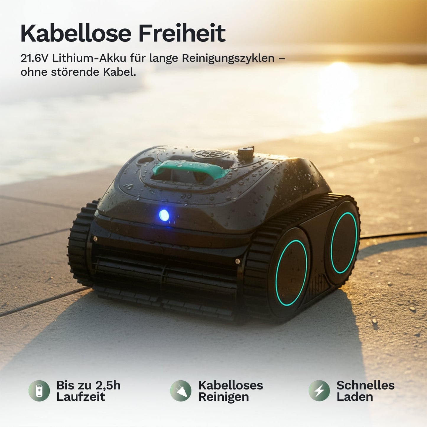 Wybotics Wybot C1 - Akumulátorový bazénový robot s inteligentní navigací
