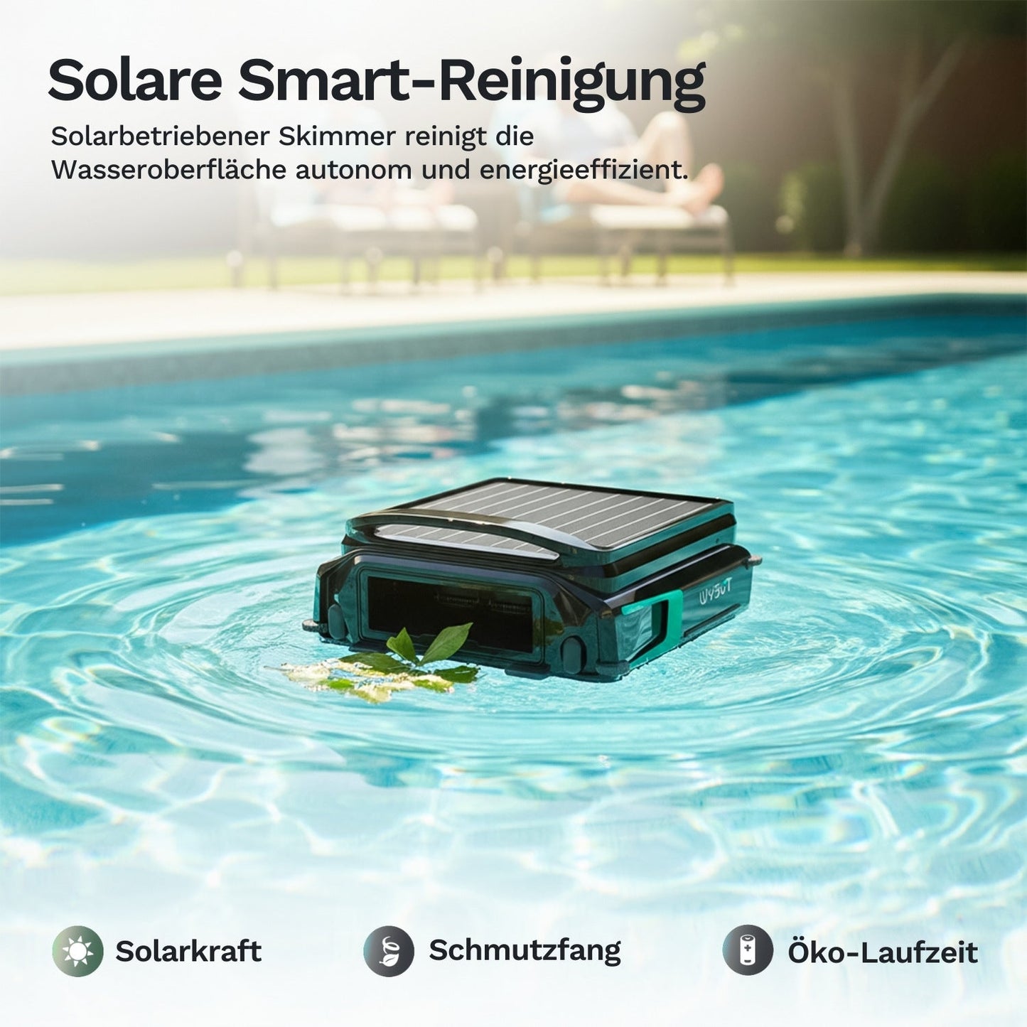 Wybotics Wybot F1 – Dein smarter Solar Skimmer mit App Steuerung