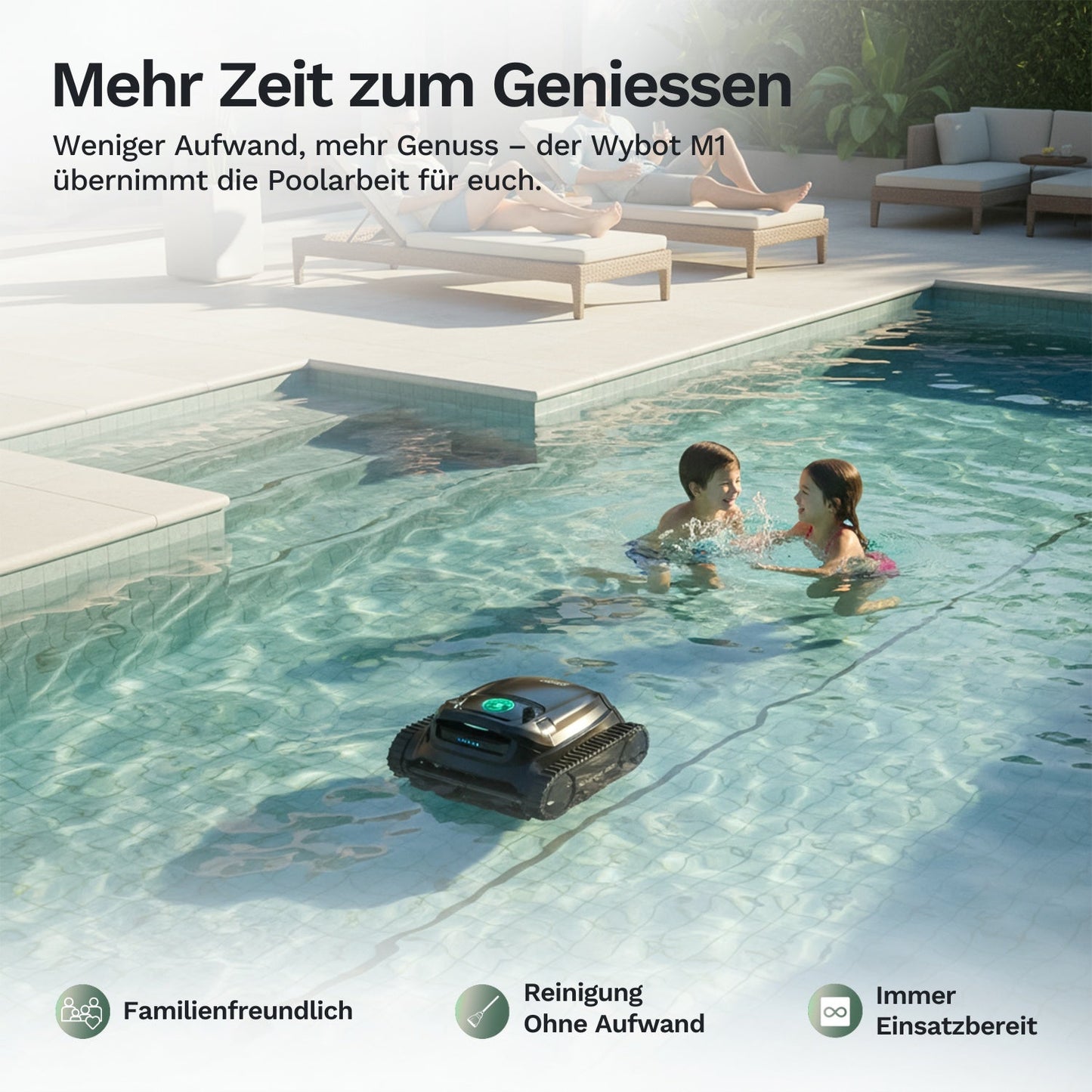 Wybotics Wybot M1 - Akku Poolroboter mit 5 Stunden Akkulaufzeit