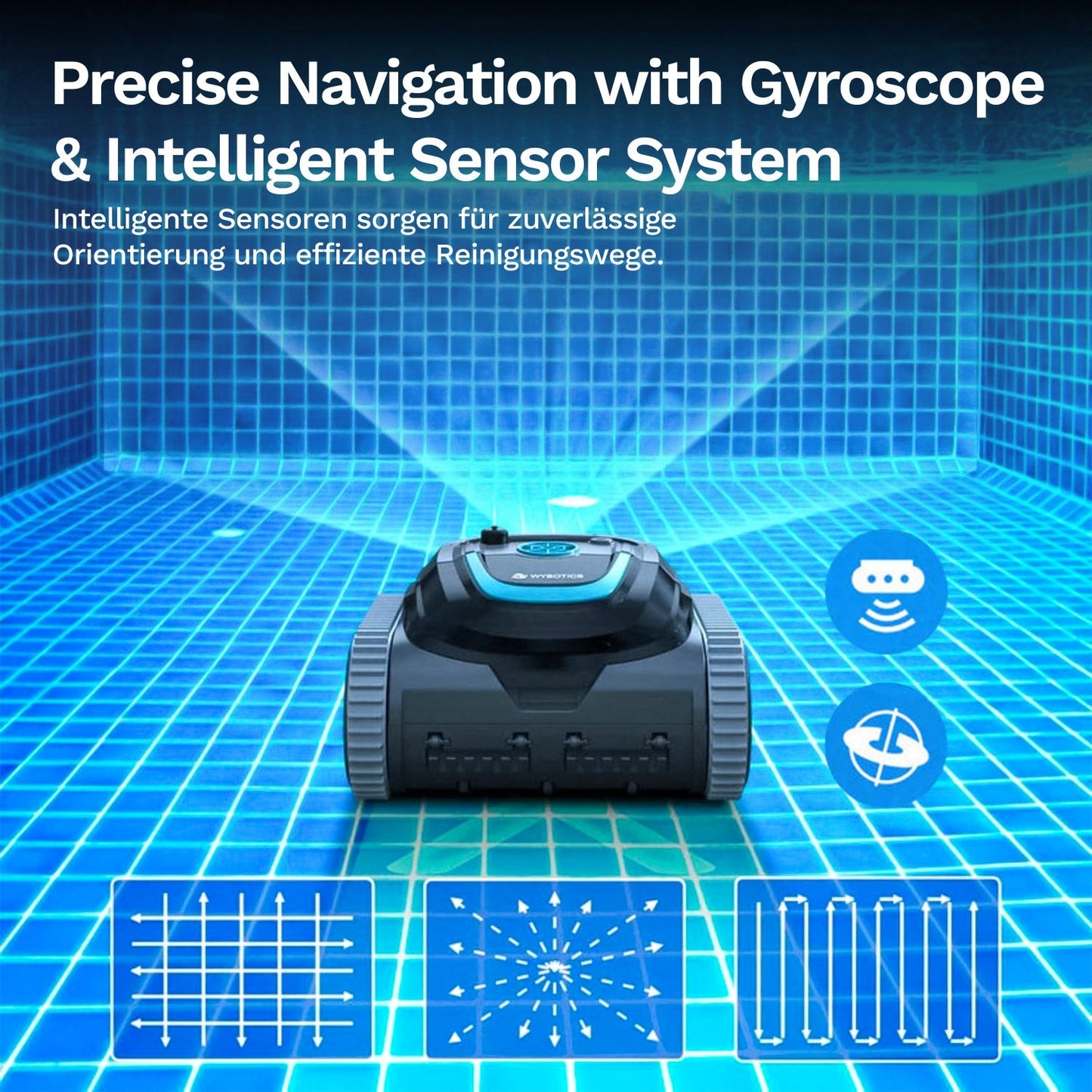 Wybotics Wybot S1 - Akku Poolroboter mit App-Steuerung & 7 Modi