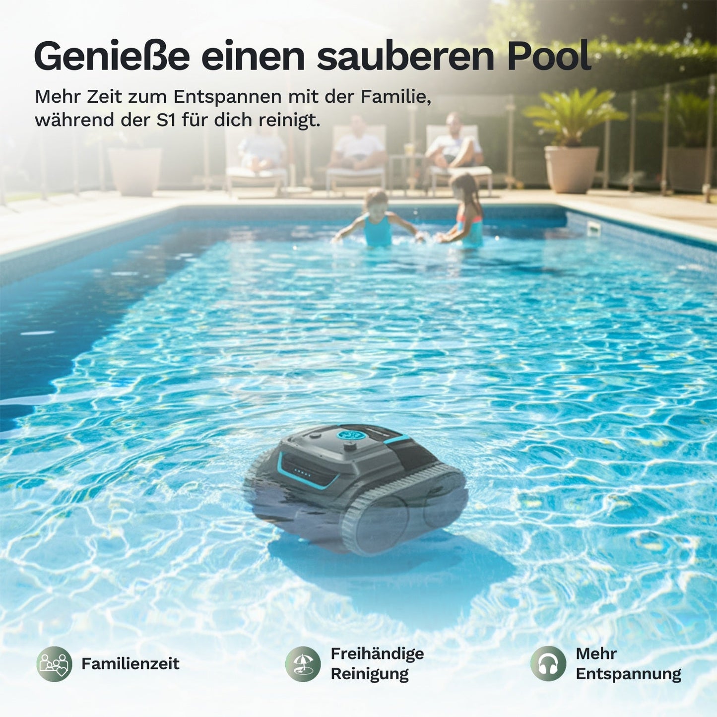 Wybotics Wybot S1 - Akku Poolroboter mit App-Steuerung & 7 Modi