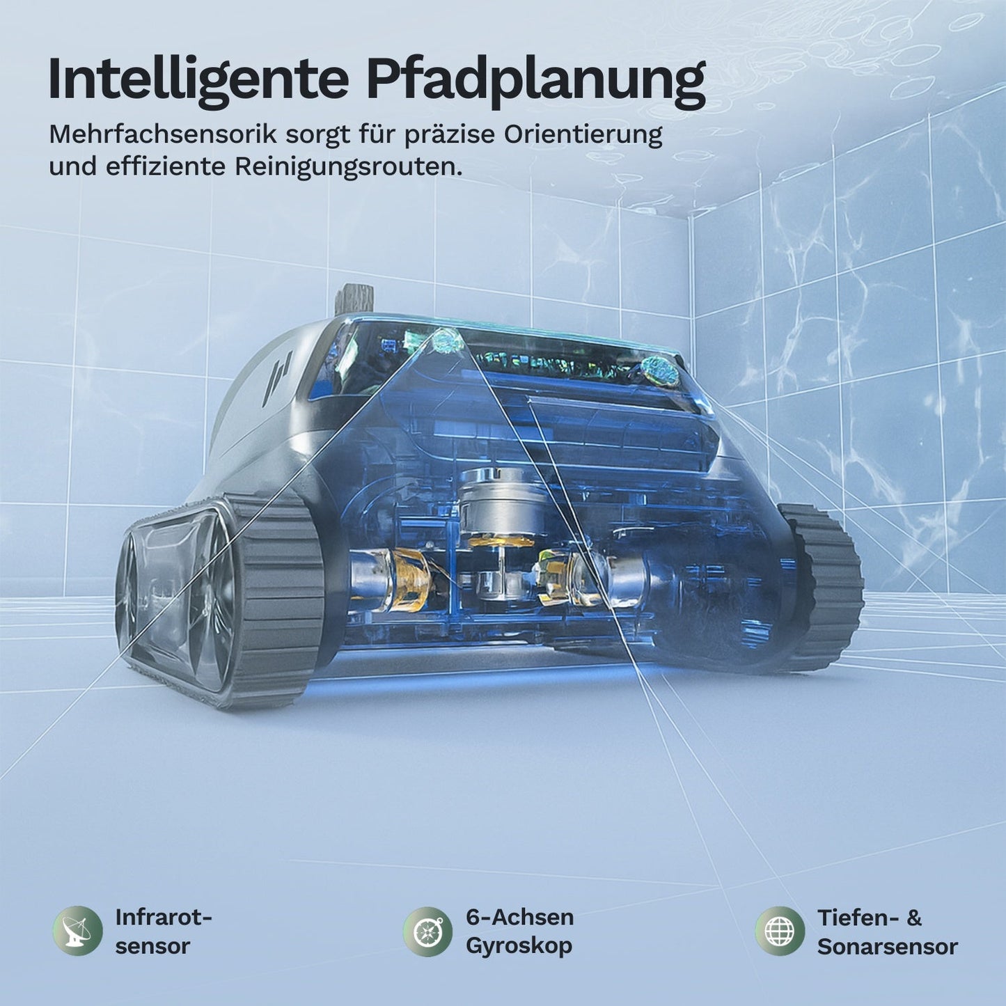 Wybotics Wybot S2 Pro - Akumulátorový bazénový robot s automatickým dobíjením