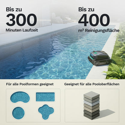 Wybotics Wybot S2 Solar - Akku Poolroboter mit automatischer Schmutzerkennung