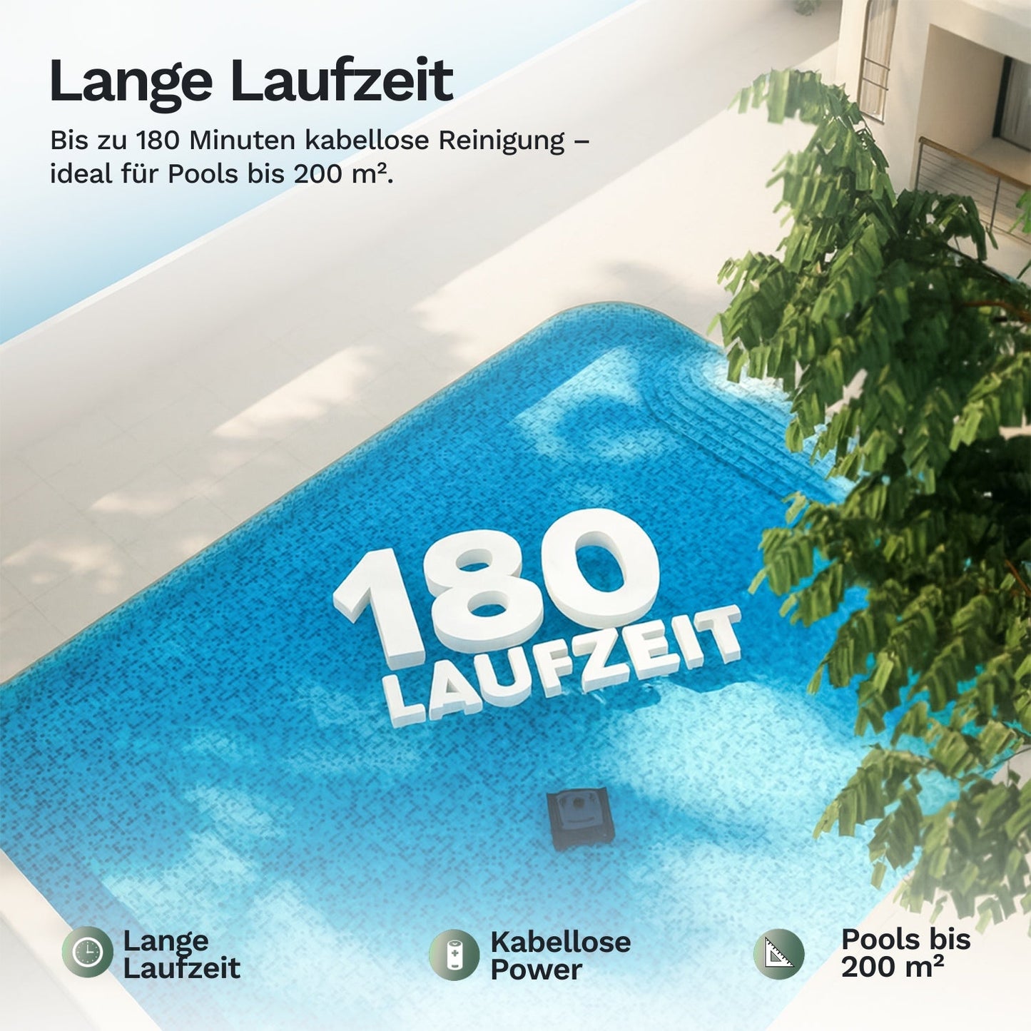 Wybotics Wybot C2 - Akumulátorový bazénový robot s ovládáním přes aplikaci