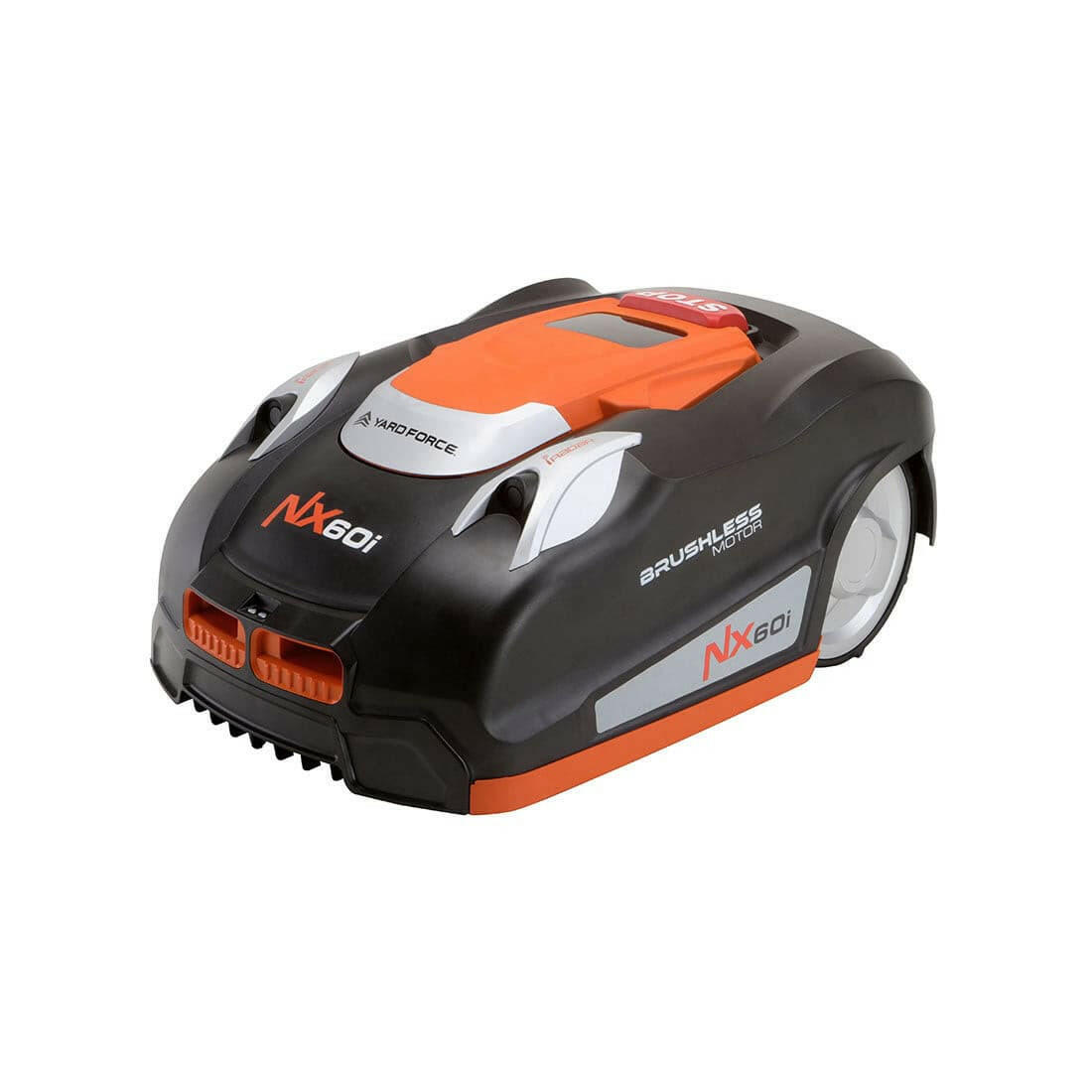 Yard Force NX 60i Rasenroboter, Vorderansicht von links